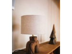 Lampe de table Lampedusa en bois de mangier - H38 cm - brun I Pomax