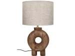 Lampe de table Lampedusa en bois de mangier - H51 cm - brun I Pomax