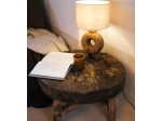 Lampe de table Lampedusa en bois de mangier - H51 cm - brun I Pomax