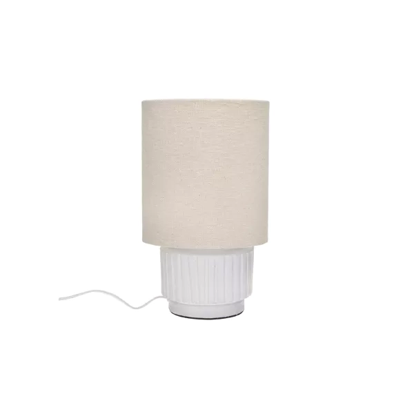 Lampe de table Cordoba H31 cm - blanc I Pomax